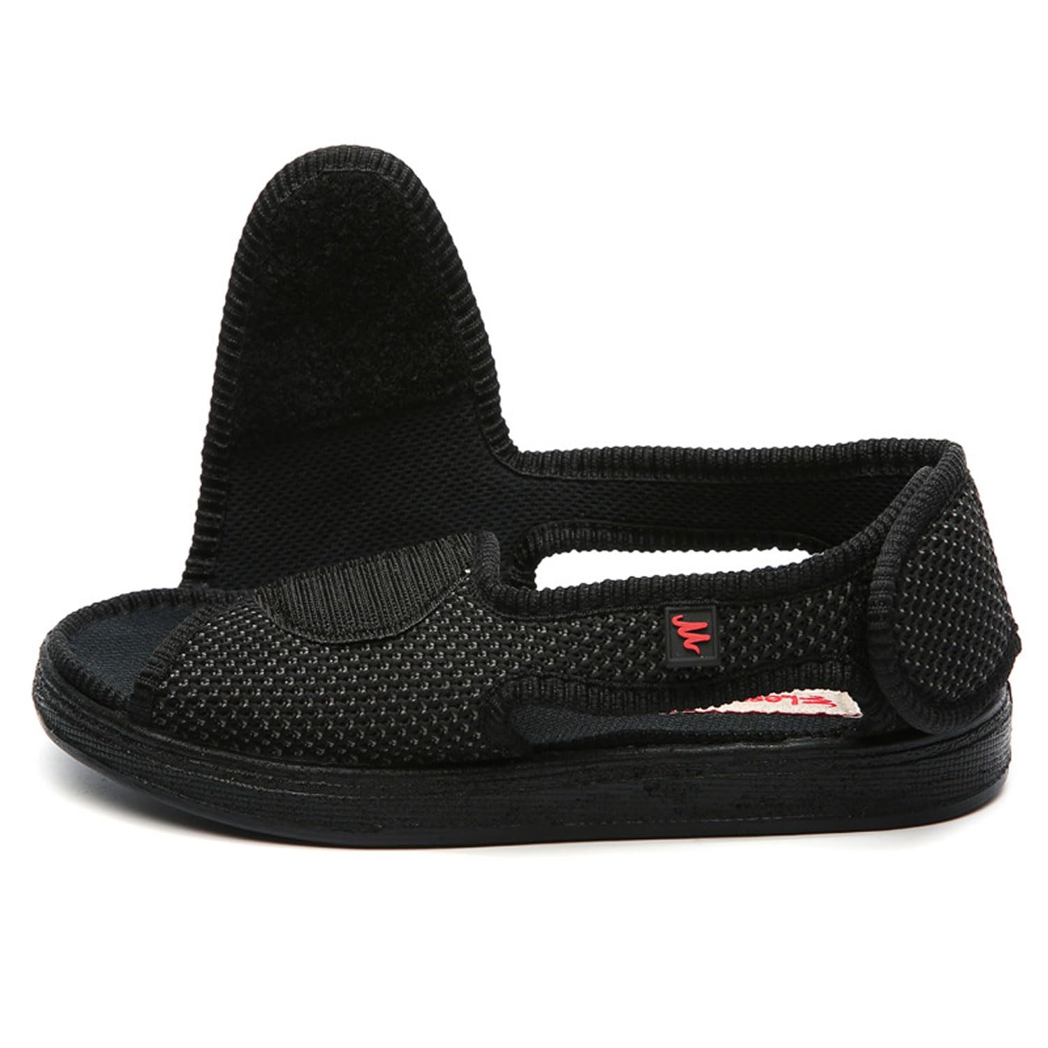 Generico Pantofole per Diabetici e Piedi Gonfie Uomo Donna Estive Aperte Sandali Pianta Larga Comode Scarpe Ortopedico Elasticizzata con Adesivo a Strappo Non Stringono Regolabili a Piacere Unisex