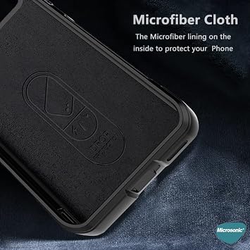 Microsonic Apple iPhone 16 Pro Case Oslo Prime Black [Case Compatible with iPhone 16 Pro - Black]