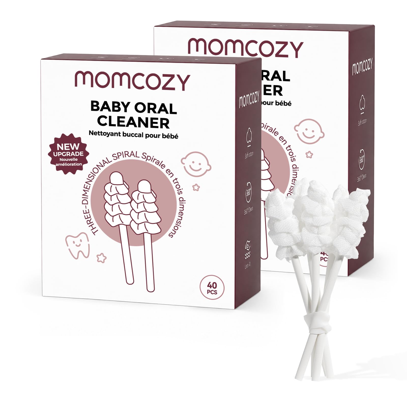 Momcozy Baby Tongue Cleaner - 40 Count -9