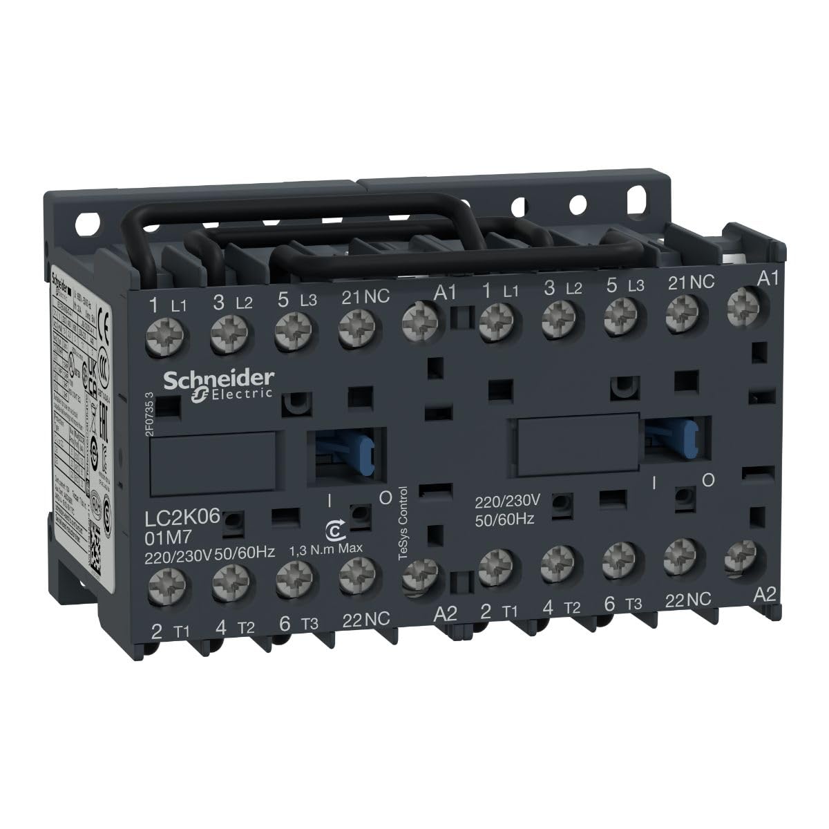 6A 3kW 24V AC LC2K0601B7 TeSys Reverse Contactor
