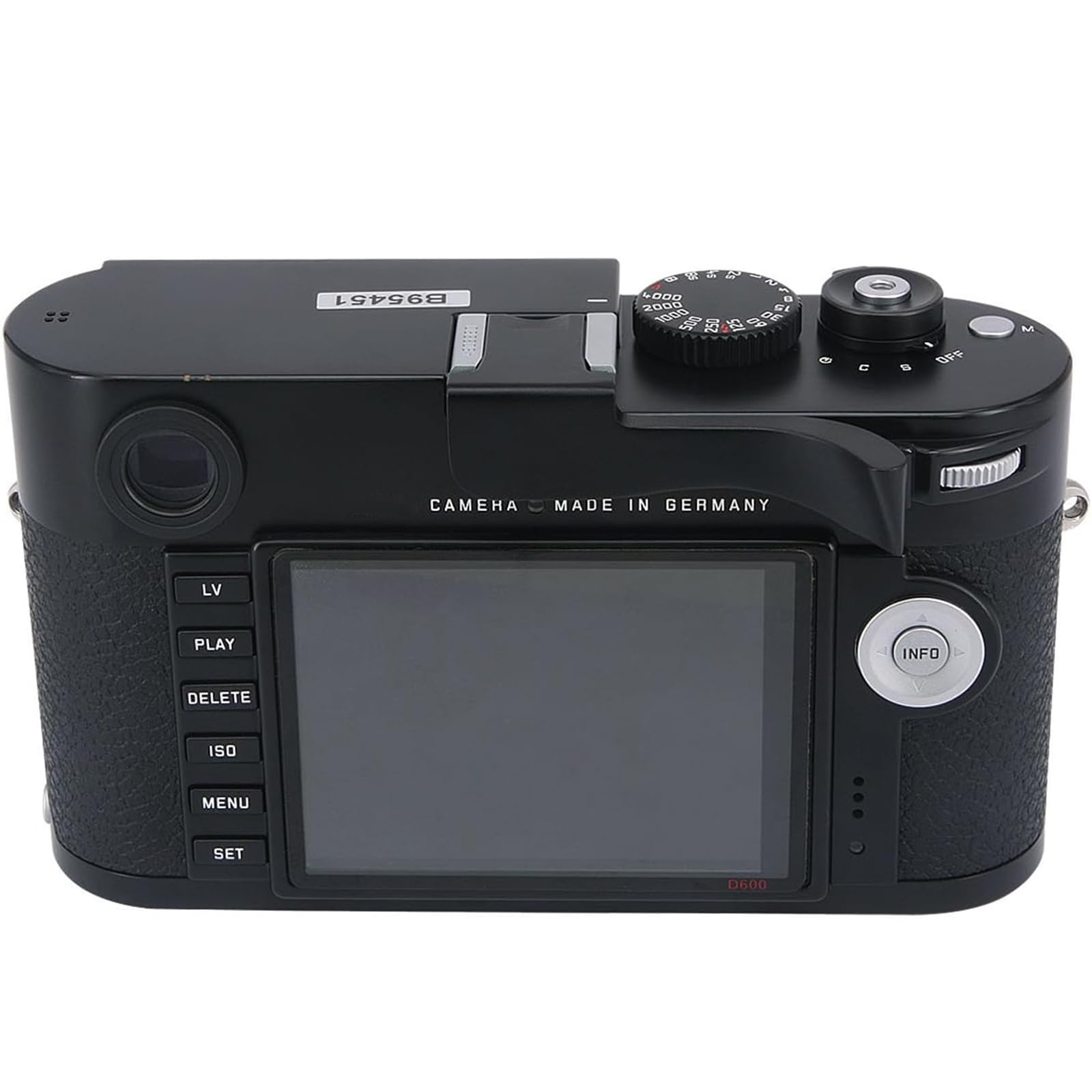 Haoge THB-M24B Metal Hot Shoe Thumb Up Rest Hand Grip for Leica M Typ240 M240, M-P Typ 240 M240P, M Typ262 M262, M-D Typ 262 Camera Black