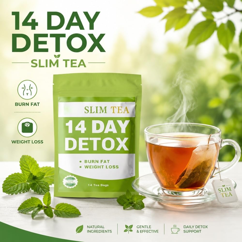 Bolsitas de té de hierbas de 14 días, 14 unidades