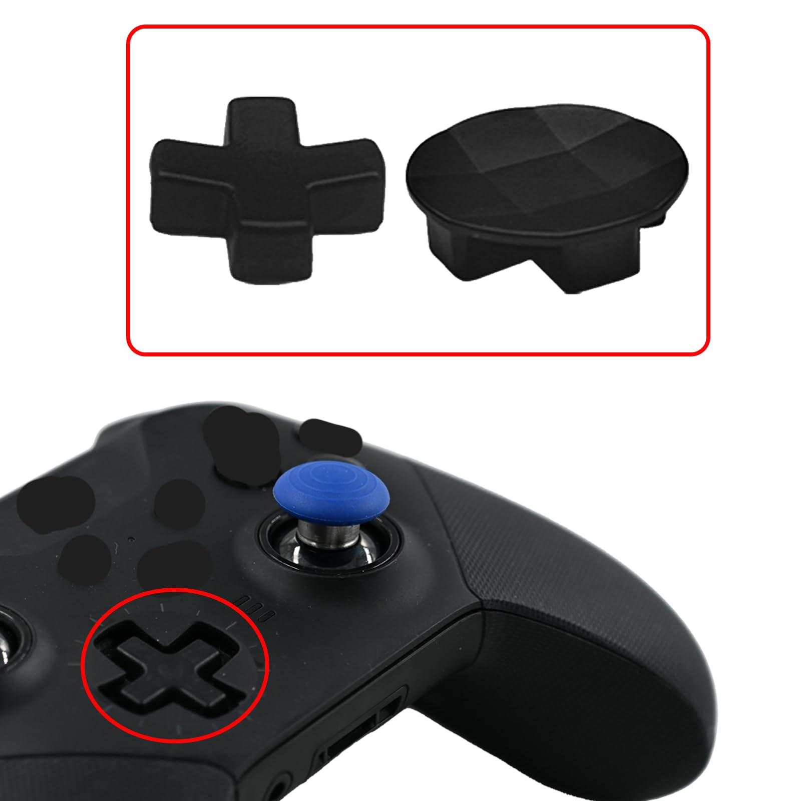 Amazon | Xbox One Eliteシリーズ2方向矢印ボタン用メタルDパッド