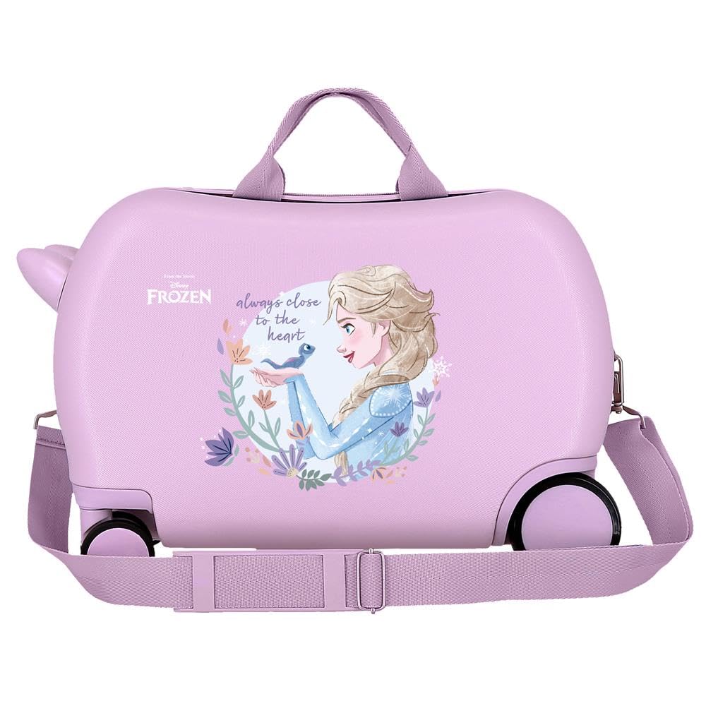 Disney Frozen Valigia per Bambini Rigida in ABS con Chiusura a Combinazione Laterale, 4 Ruote – Bagaglio a Mano | Joumma Bag