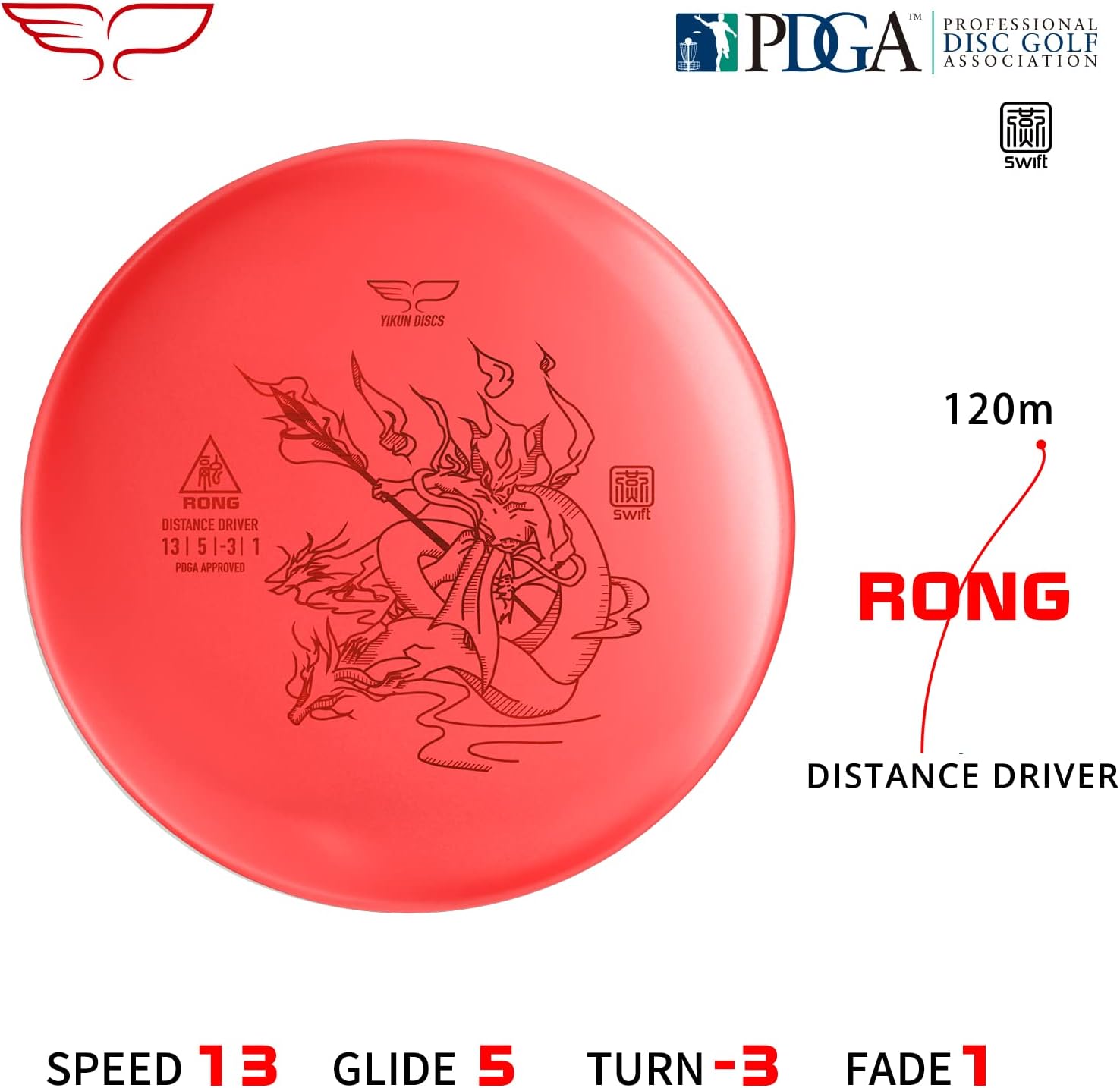 yikundiscs Yikun PDGA Approved Disc Golf Midrange and Floating Fairway Driver