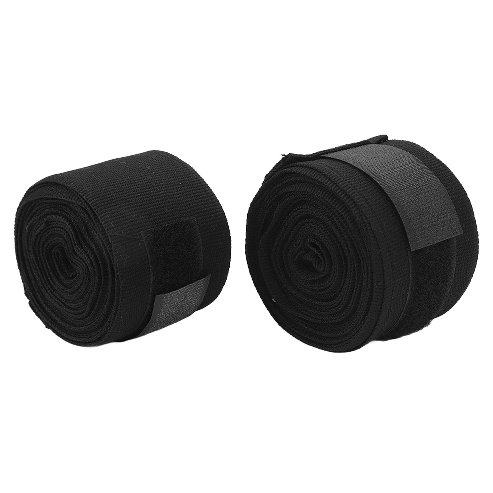 Airshi Boxing Handwraps, 5m Hook Design Muay Thai Hand Wraps Quick Drying Durable Cotton for Training (Black)