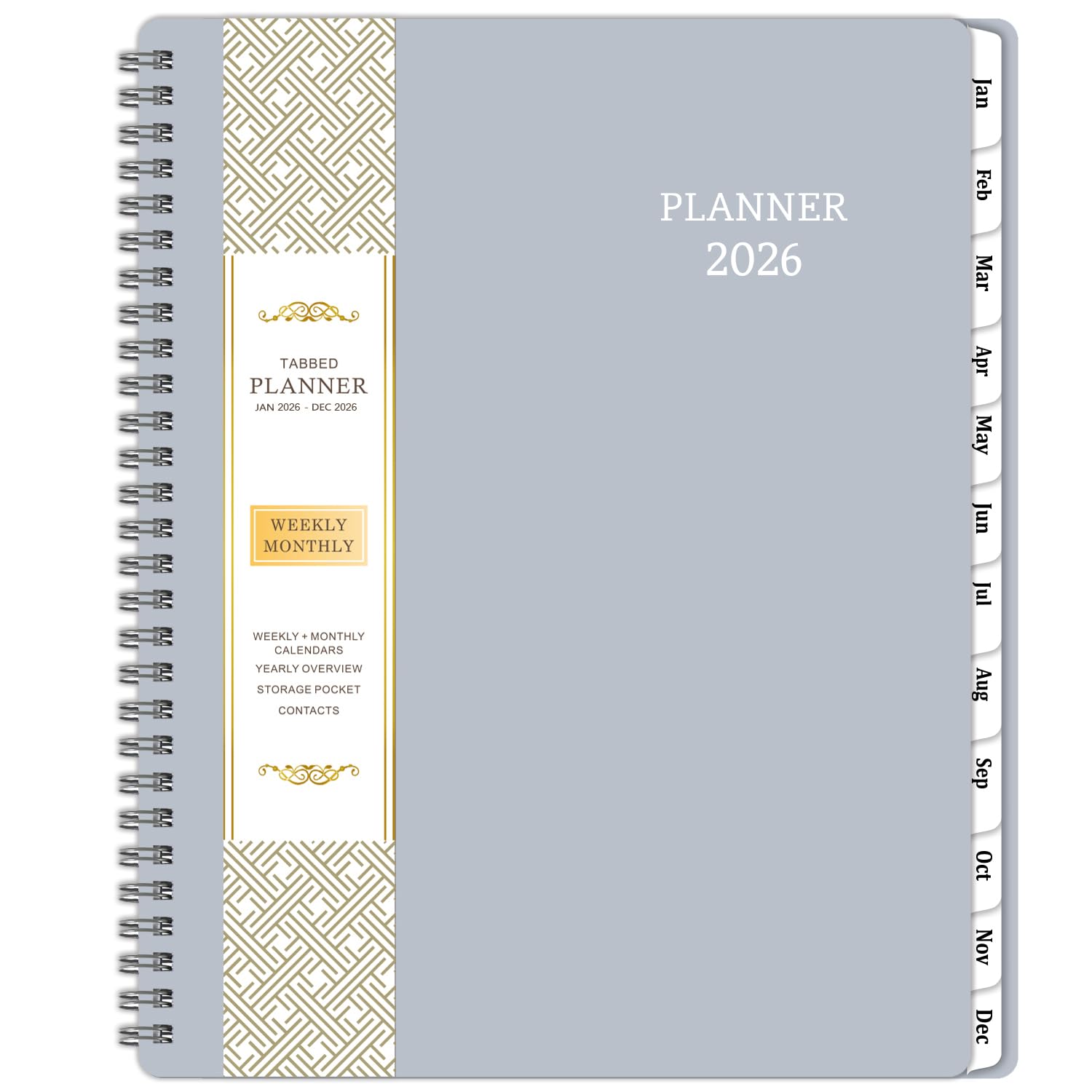 2020-2021 Planner - Academic Weekly & Monthly Planner, 7.65" x 9.85", Jul 2020-Jun 2021, Flexible Cover,12 Monthly Tabs, to-Do List, Twin-Wire Binding