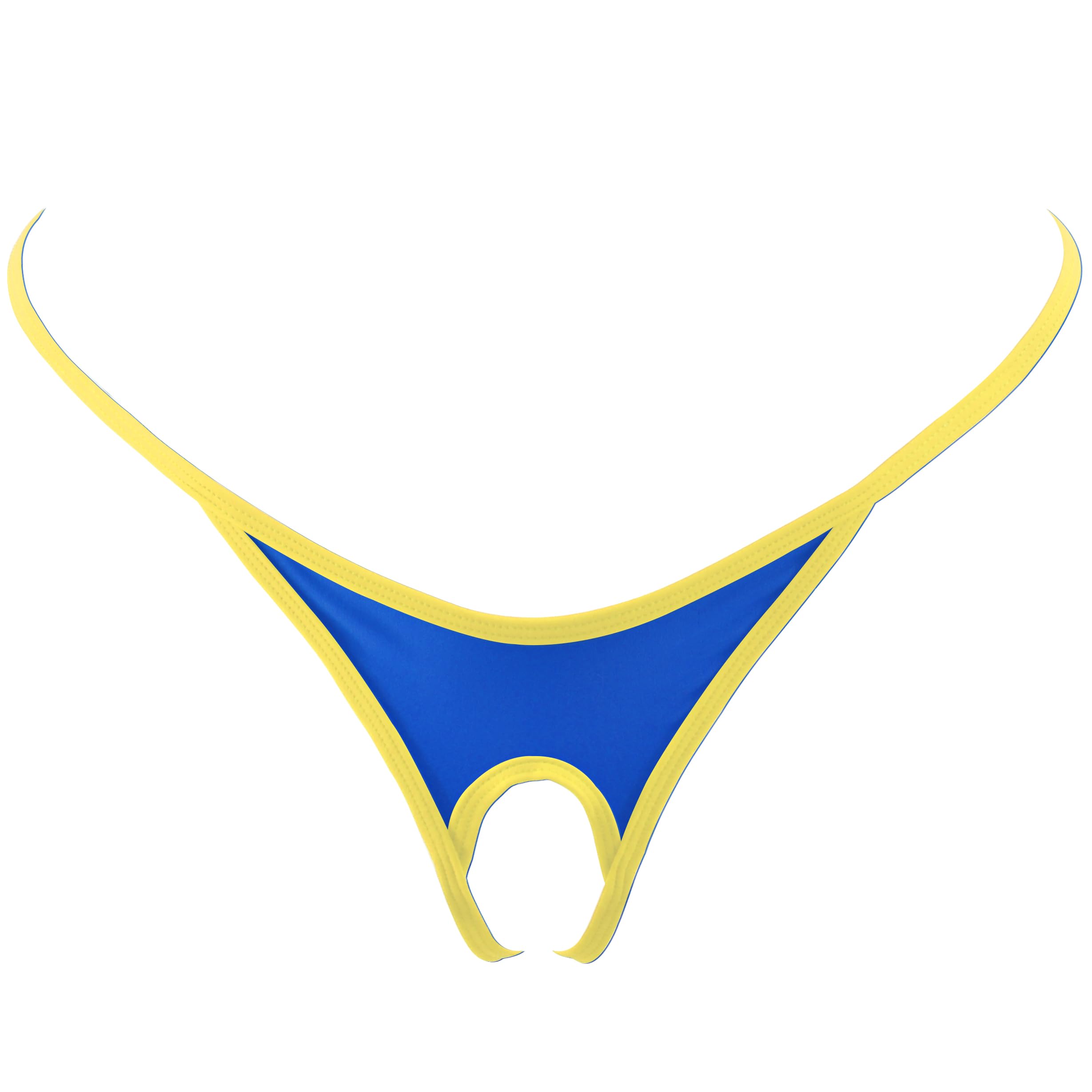 SHERRYLO Men String Thong Exotic Men's Underwear Thongs and G-strings Sexy G String for Man Mens Jockstrap Mankini Jockstraps: 23005-navy Yellow
