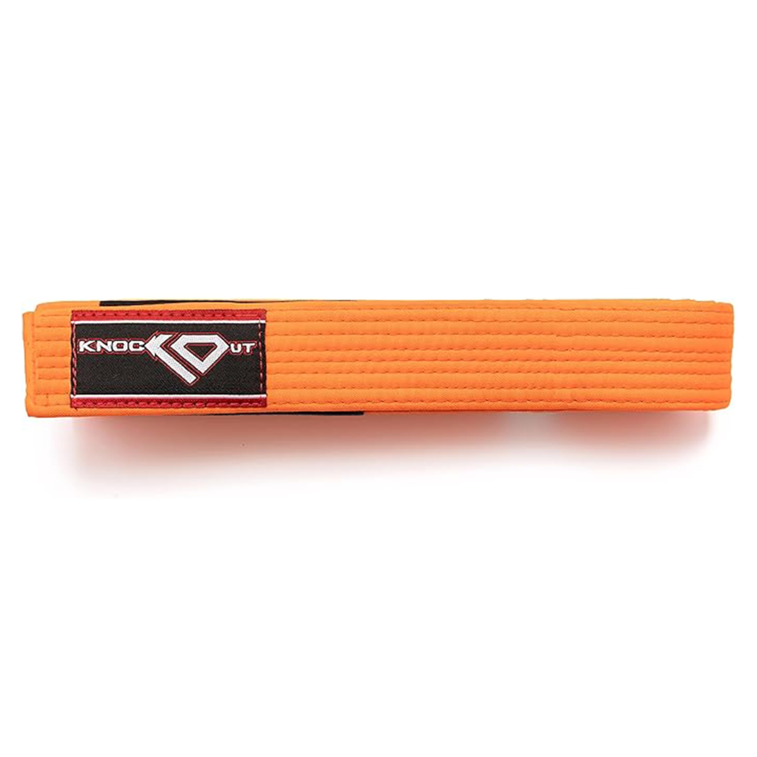 KO Sports Youth Brazilian Jiu Jitsu Gi Belt for Kids Ages 4-18, M00-A6
