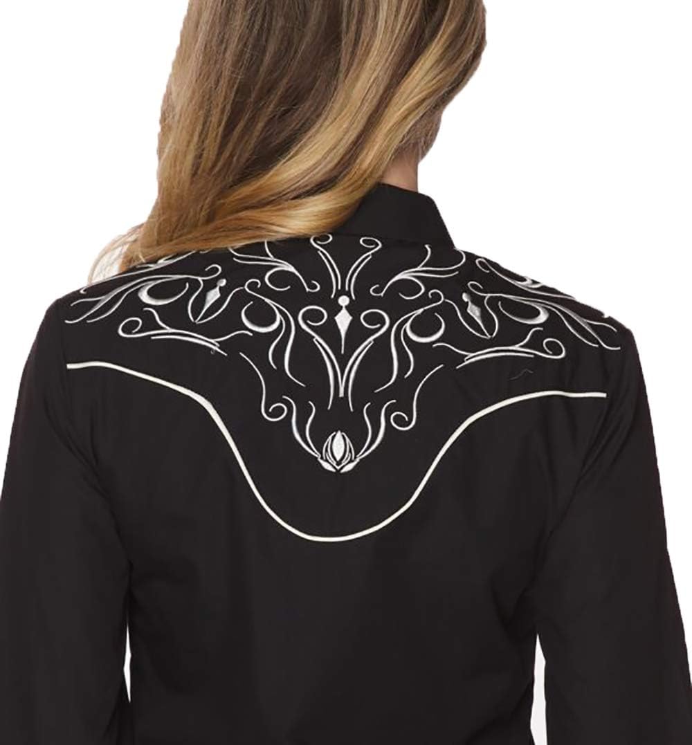 Rodeo Clothing Women’s Western Casual Button Down Shirt, Embroidered Cowgirl Country Outfit Shirts for Women - Image 2