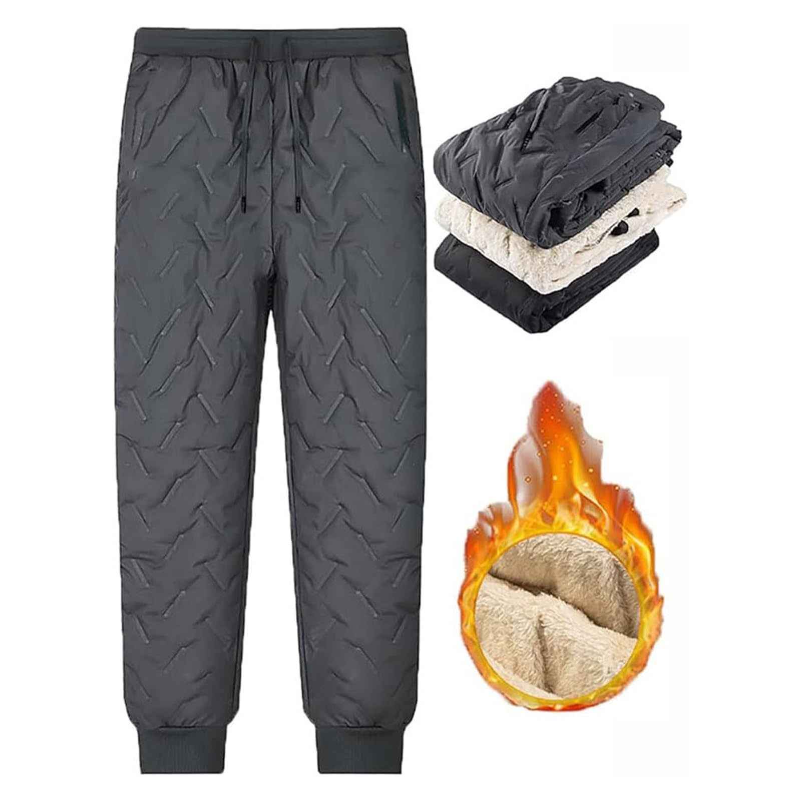 ASIYAN Pantaloni da Jogging, Pantaloni da Allenamento in Cotone da Uomo, Pantaloni for Il Tempo Libero, Pantaloni Fitness Lunghi, Pantaloni Sportivi Classici con Tasche, S-7XL(Gray A,3XL)