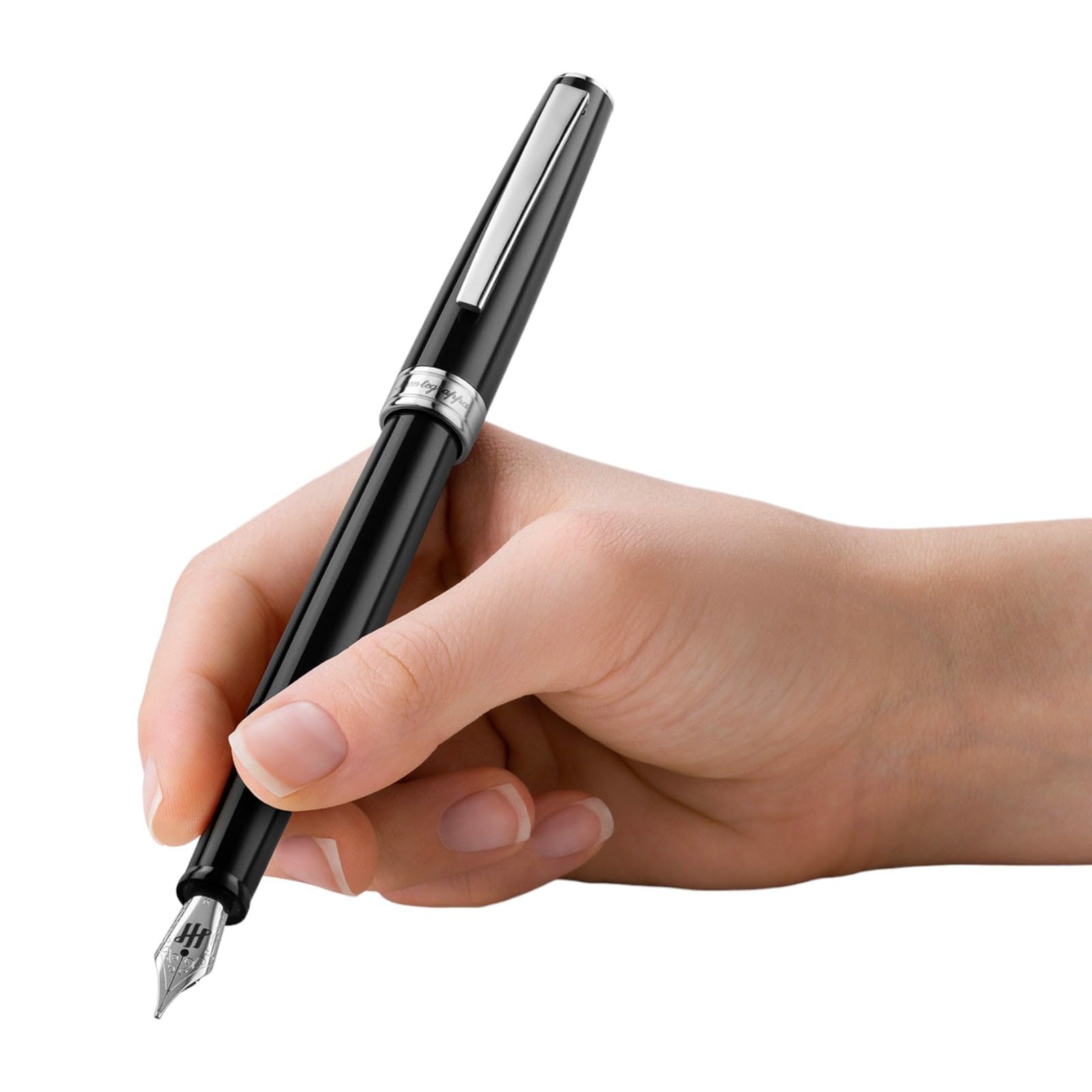 Montegrappa - Penna Collezione Armonia, Tipologia Stilografica - Pennino M - Medio, Nero