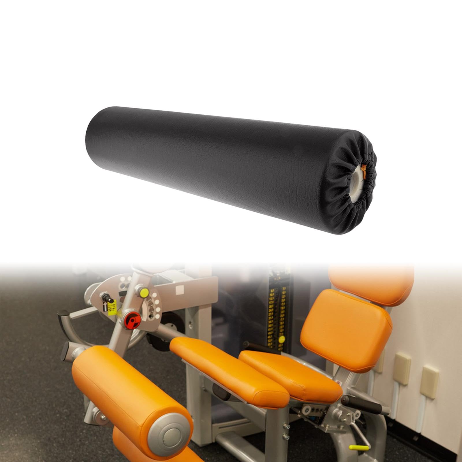 Rouleau de Massage Plantaire En Mousse, Support En Mousse, Diamètre 1,5 Pouce, Longueur 50 Cm, Manchon En éponge Douce pour Appareil de Fitness à, Noir