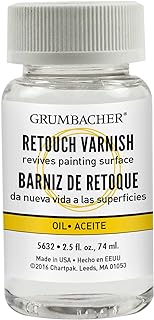 Grumbacher Retouch - Barniz medio para pinturas al óleo, #5632, 2.5 onzas líquidas (paquete de 1)