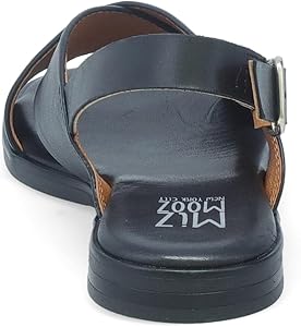 Amazon.com | Miz Mooz Women's Leticia Flat Sandal, Black, 8.5-9