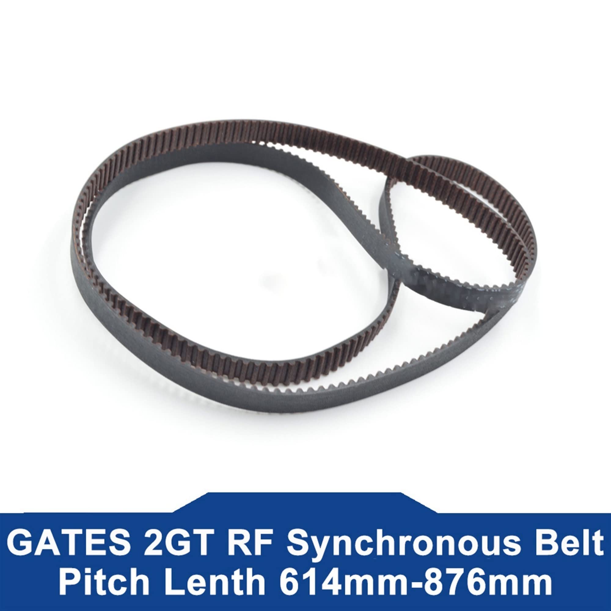 Zkenshan-3D Printer Timing Belt 2M 2MGT 2GT RF Timing Synchronous Belt Pitch Length 614/634/660/726/752/782/822/860/876mm Width 6mm GT2 Closed-Loop, Synchronous Belts