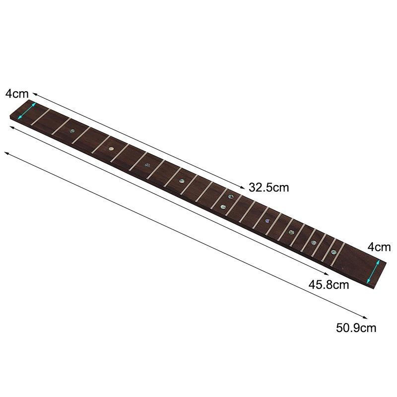 Colaxi 21 Frets Electric Guitar Fretboard Musical Instrument Accessory Easy to Install Replacement Part for Live Concert Performance