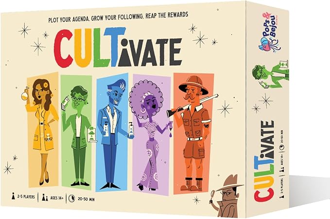 Epic Games Store verkauft Universum kostenlos dieses Jahr 6 Cultivate Board Game | Award-Winning | Satirical Cult Leaders | Casual Board Game | Take-That | Ages 14+ | for 2-5 Players | 20-50 Min Playtime | Made by Pops & Bejou Games