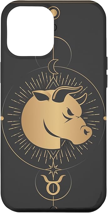 iPhone 15 Pro Max Taurus Zodiac Sign Symbol Cosmic Cool Astrology Lover Gifts Case