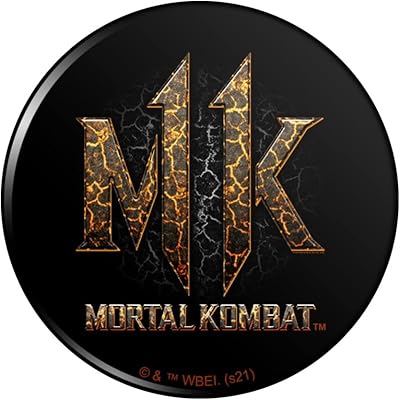 GRAPHICS & MORE Mortal Kombat 11 Lava Logo Pinback Button Pin