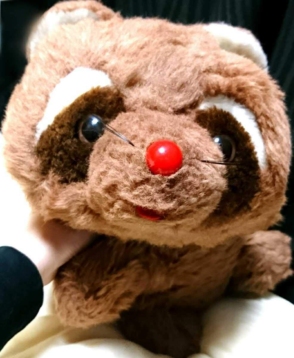 ぬいぐるみの三英 たぬき 昭和レトロ　あらいぐま　当時物　日本製 ぬいぐるみの三英 たぬき 昭和レトロ 日本製 - メルカリ