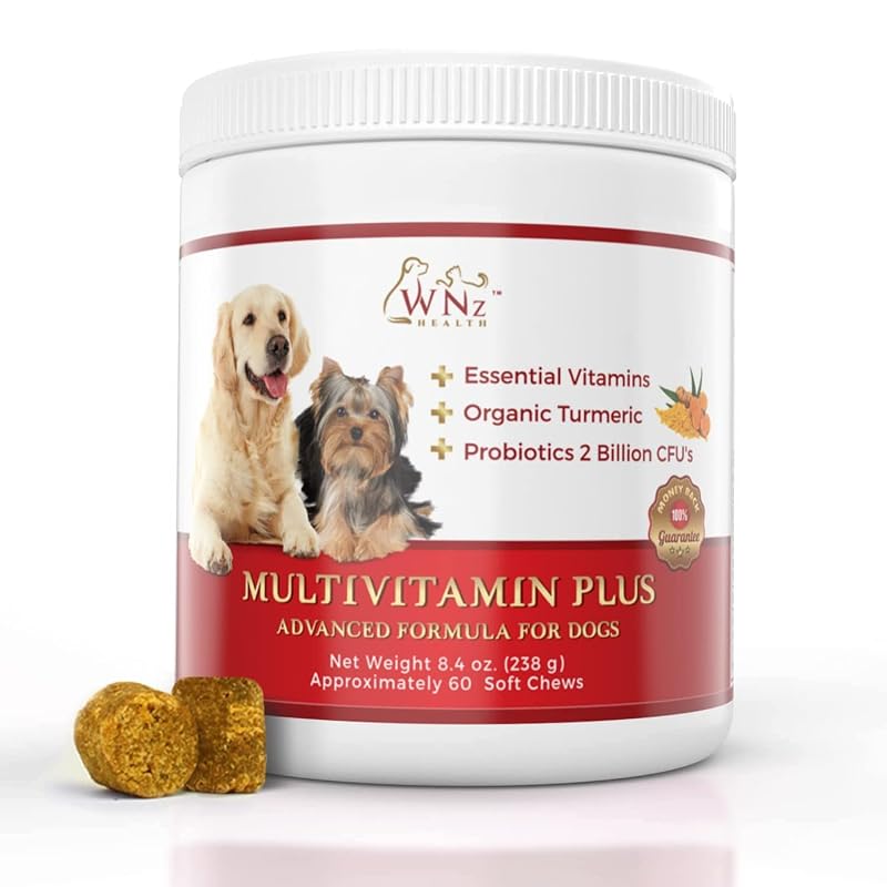 Suplemento probiótico para cães em pellets com cúrcuma e yucca WNz Health, 60 unidades, 235 g