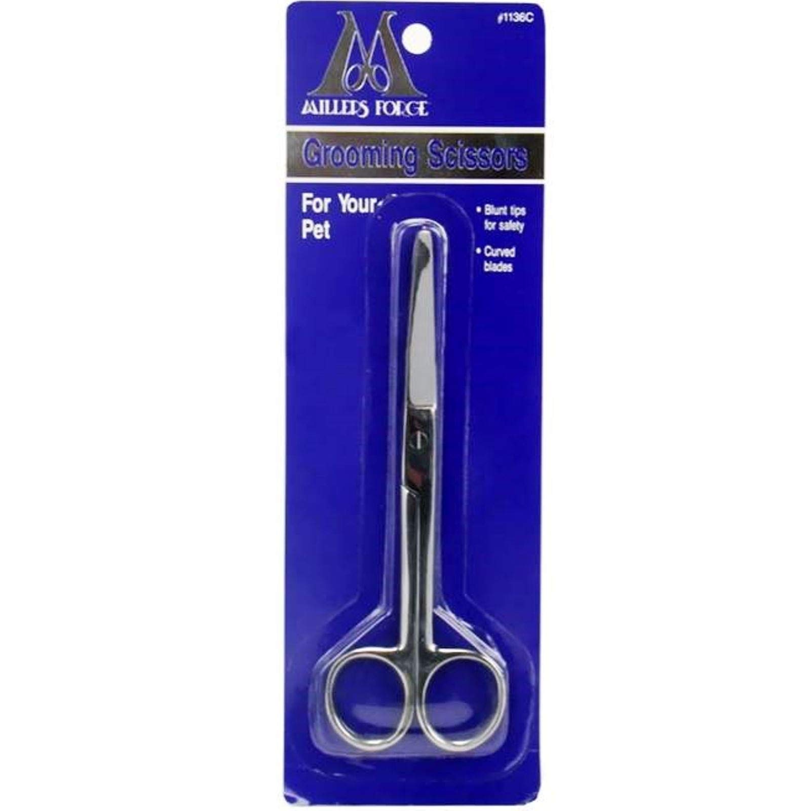 Millers ForgePet Grooming Scissors, Blunt Tip, 5-3/4-Inch, Curved
