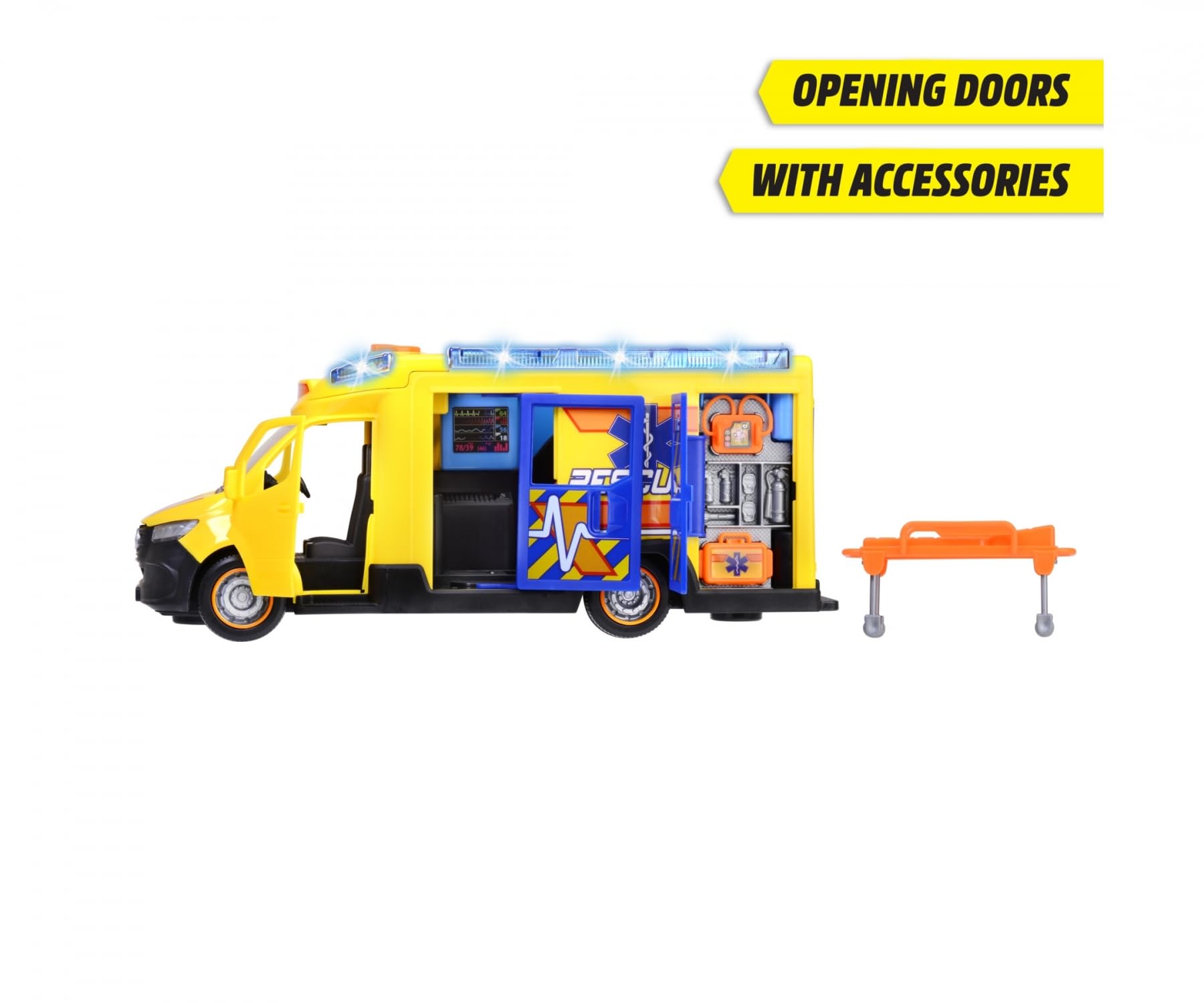 Dickie Toys - Sprinter DE Ambulancia DE Fuego Y Rescate