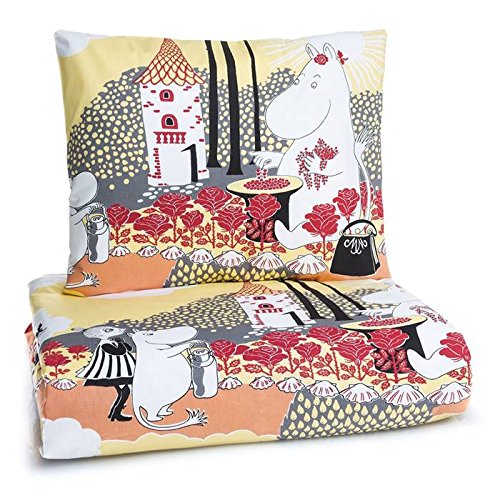 Moomin Duvet cover Pillowcase Roses 120 x 160 cm Finlayson