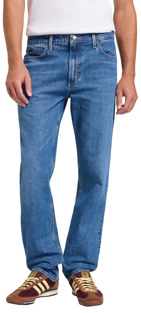 Lee Men's Jeans West, Regular Straight Fit, Straight Leg