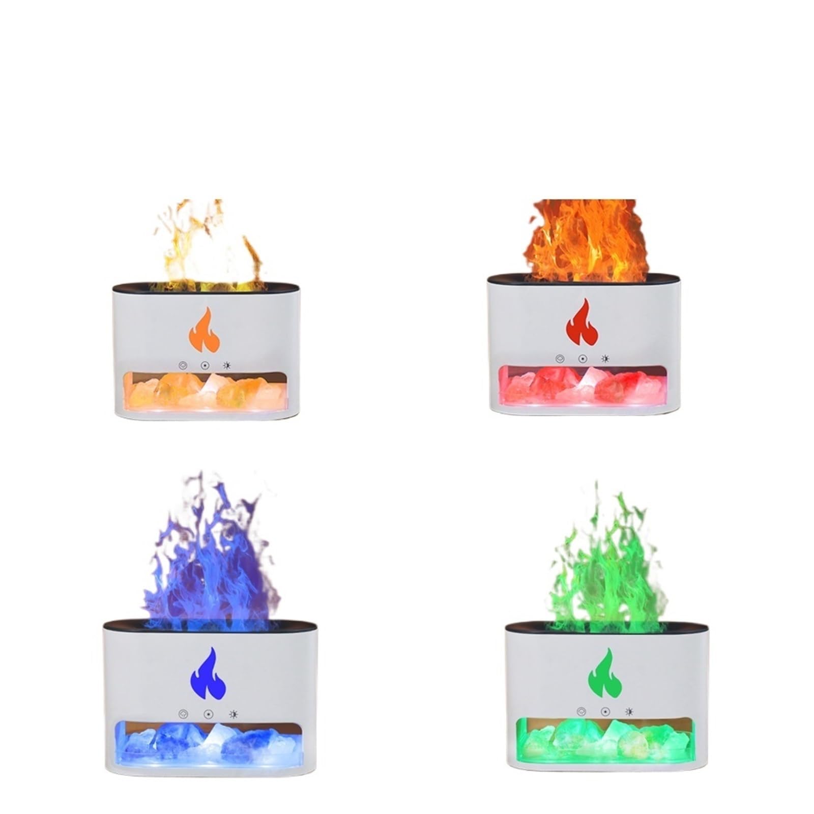 Humidificador, Difusor De Aites Esenciales Aromaterapia, Humidificador Ultrasónico Con Apagado Automático Y Luz Nocturna Sal,para hogar y oficina
