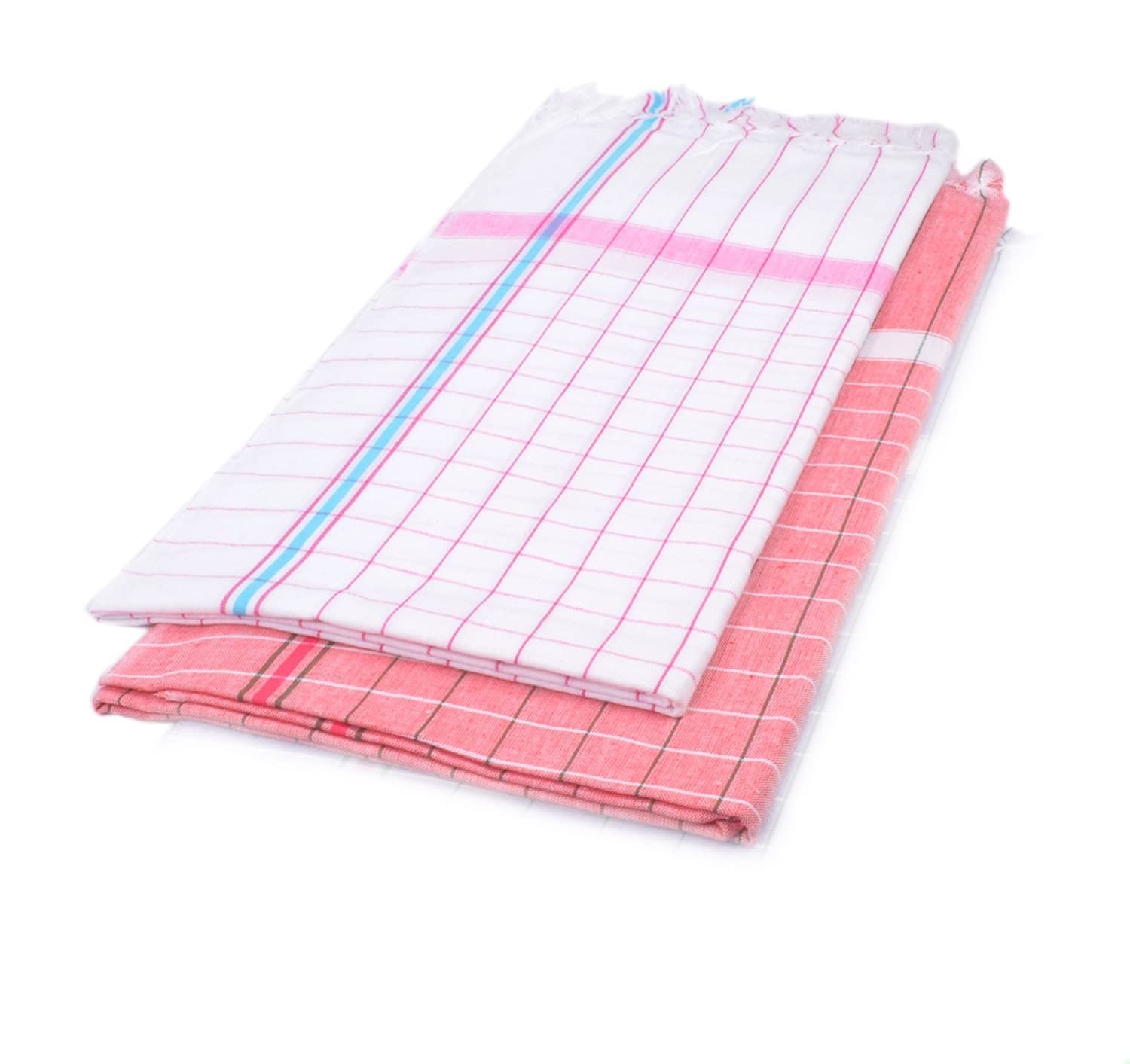 Cotton Bath Towel 2 Pcs Combo Multicolor Pack