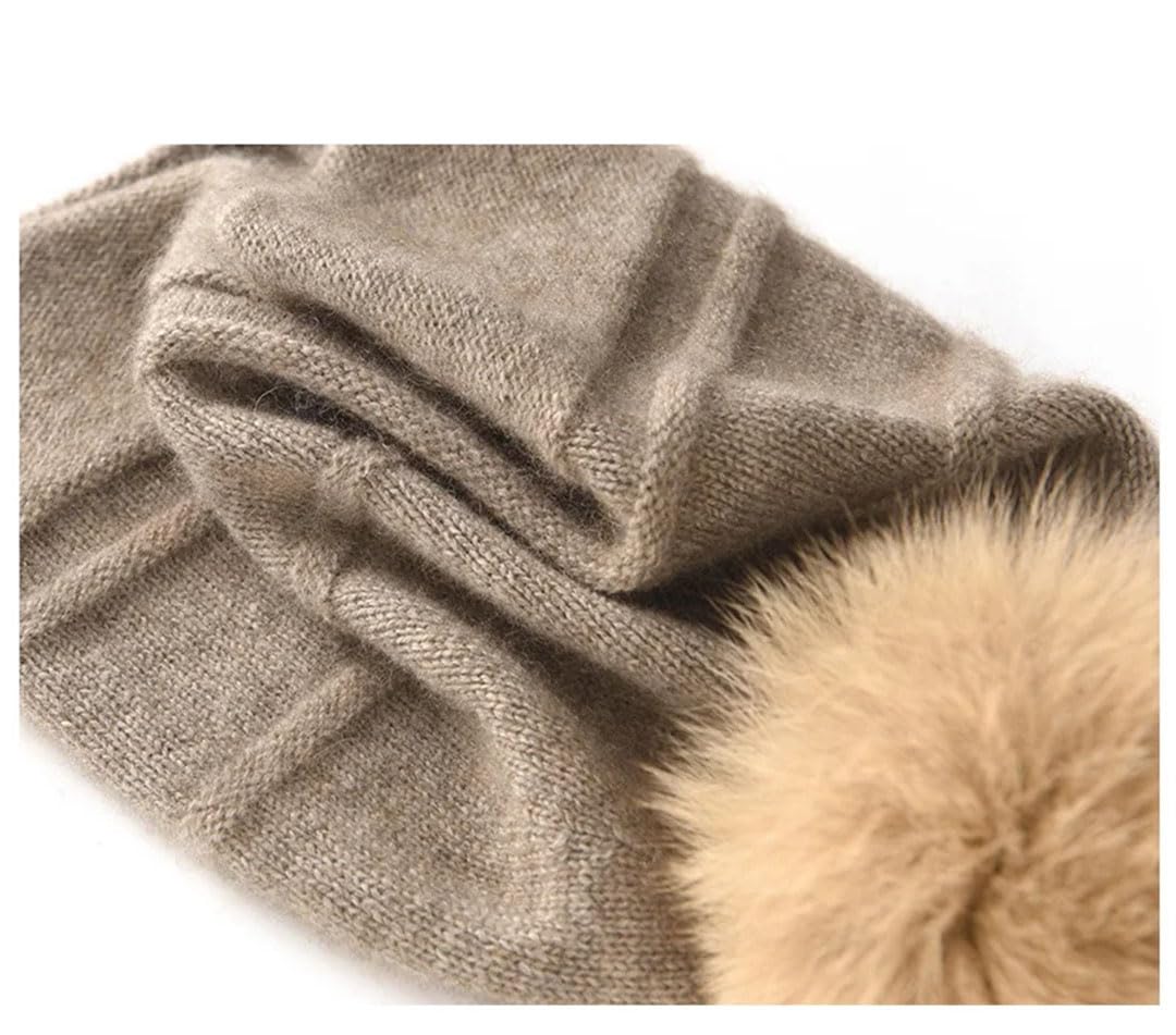 Damska zimowa ciepła kaszmir czapka na pompon dzianinowa czapka streetwear jednolity kolor czapka czerwona czapka damska czapki czapki