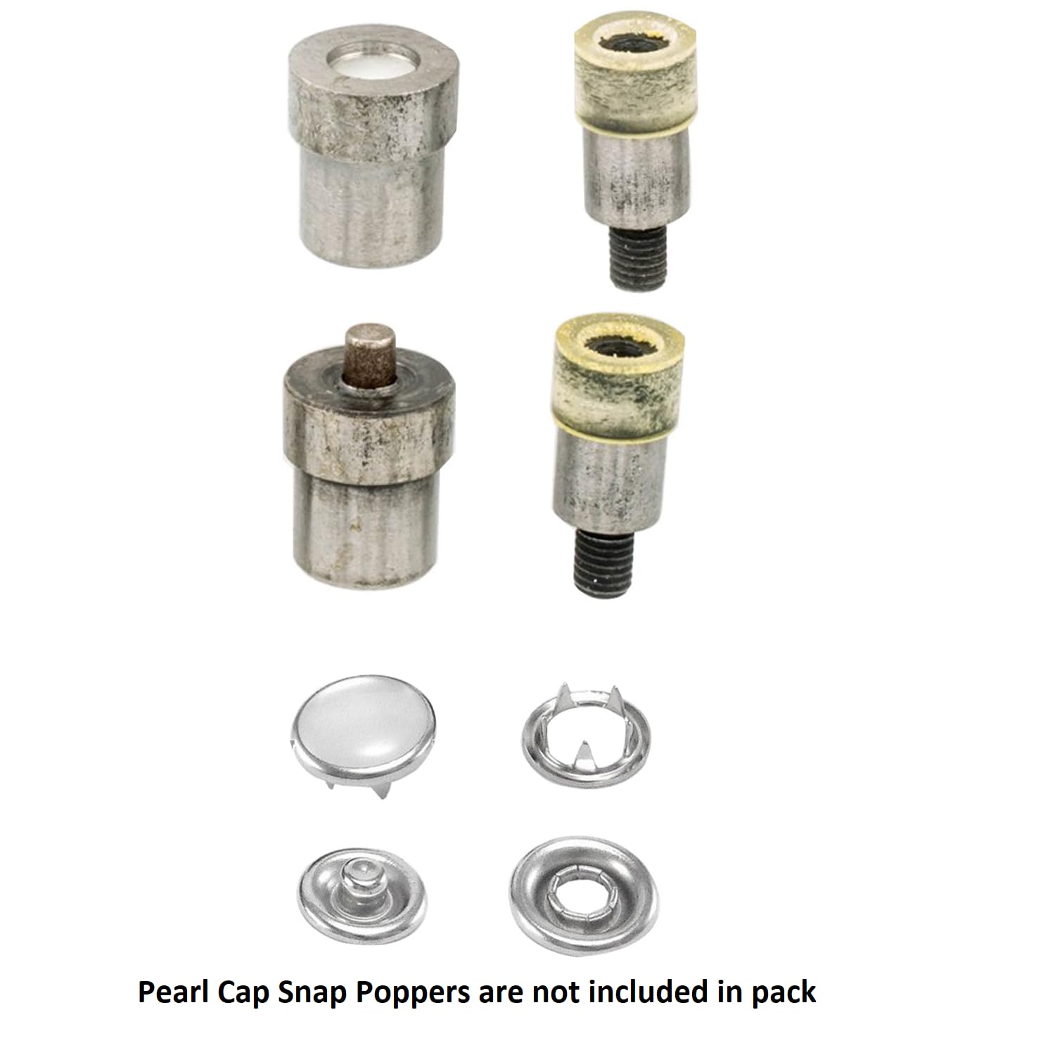 Trimming Shop 9.5mm, 12mm Pearl Tapa Chasquear Poppers Cierres Botones a Presión Herramienta de Ajuste Plantilla Set Kit Con Kam Universal Verde Máquina Para Bebé Baberos, Ropa, Cuero Crafts, Reparar