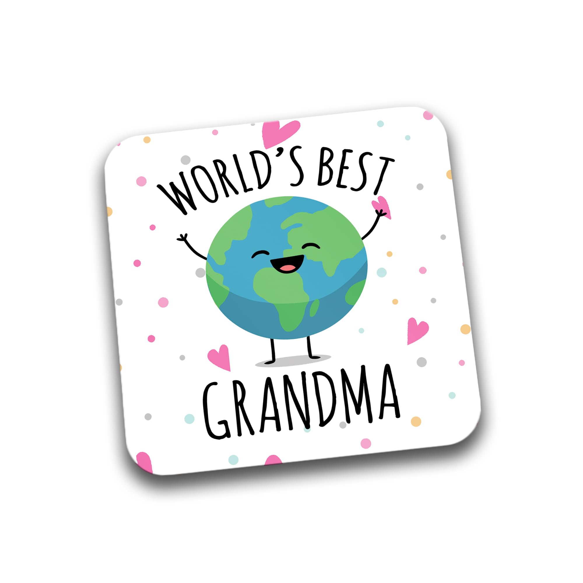 Rib Ticklerz - Funny Coasters World's Best Grandma For Her Birthday Grandma Coffee Mug Coaster Mum Mother Cute Present - DC203