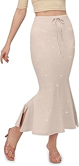 Mehrang Stretchable Shimmer Saree Shapewear Petticoat for Women, Skirts for Women,Shape Wear Dress for Saree