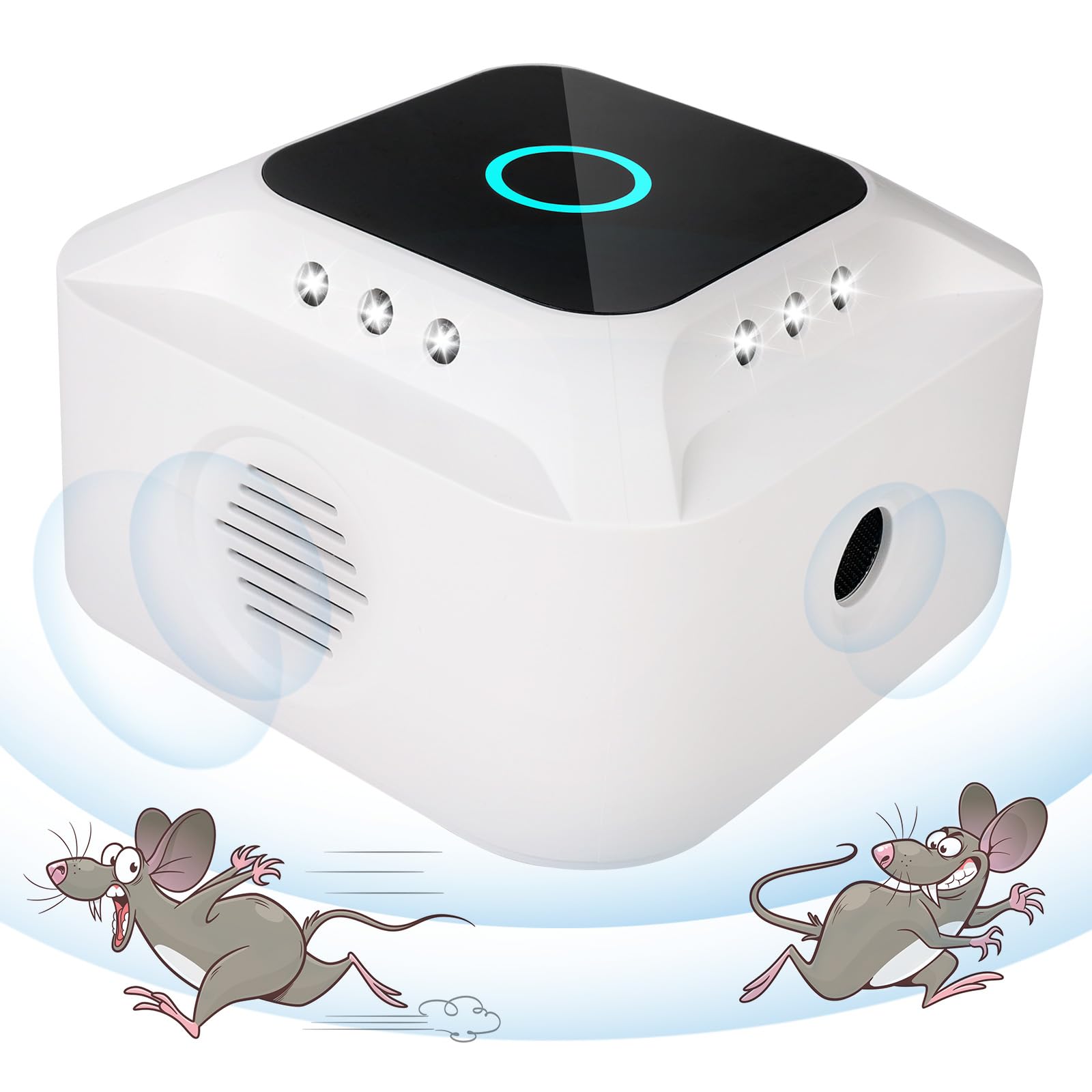 Ultrasonic Pest Repeller, 360°Electronic Mouse Repellent, Mice Repellent Ultrasonic Plug in for Mouse, Anti, Rat, Spider, Rodent, Fly, Mosquitoes, Humane Mouse Traps for Indoors