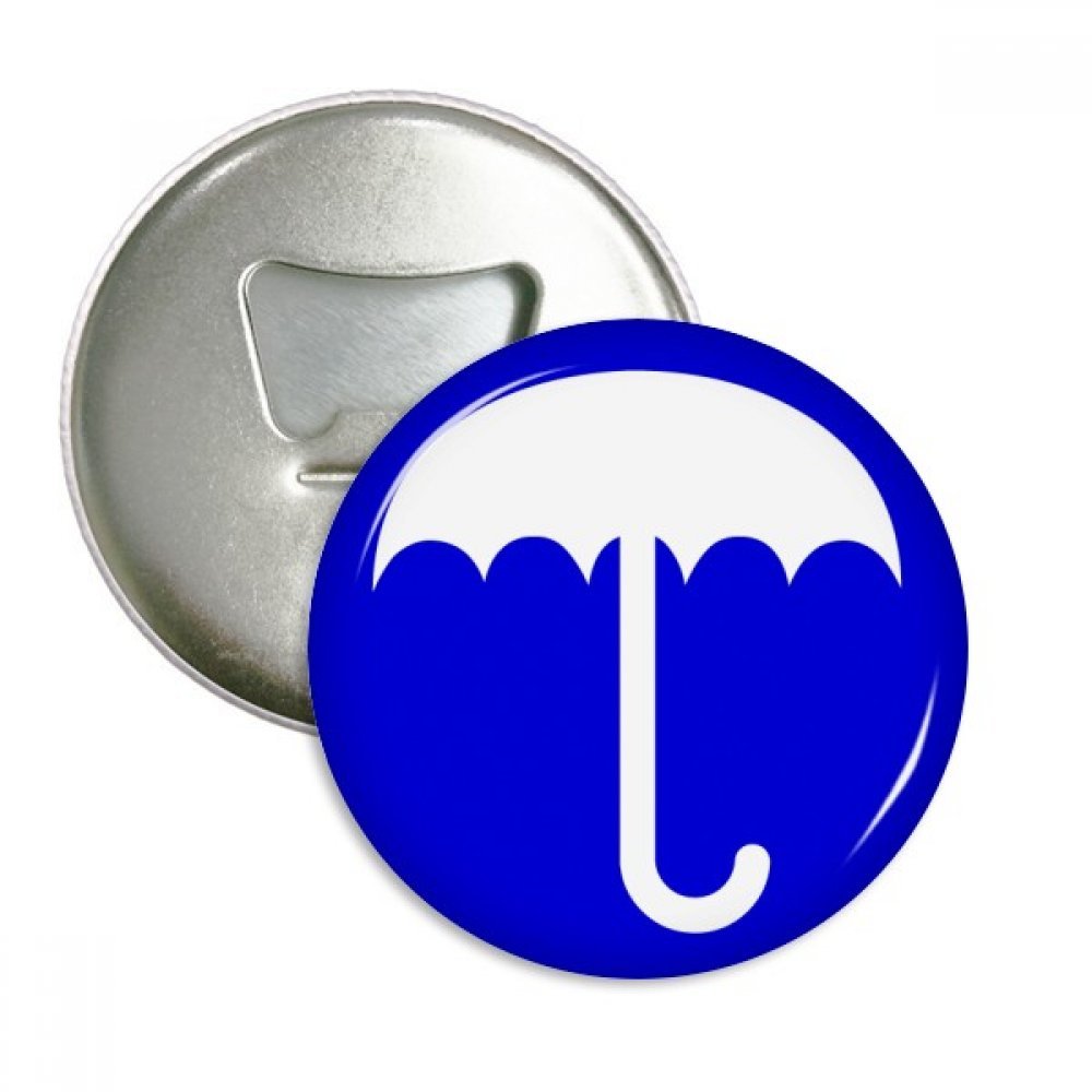 Aimants frigo Bleu Rain DIYthinker avec ouvre-bouteille intégré et badge rond