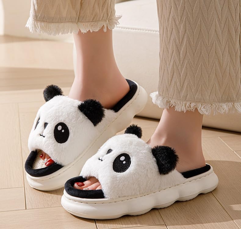 Cartoon Slippers Cute Animal Shape Slippers Thick Sole Soft Indoor Outdoor Slippers for Women 6