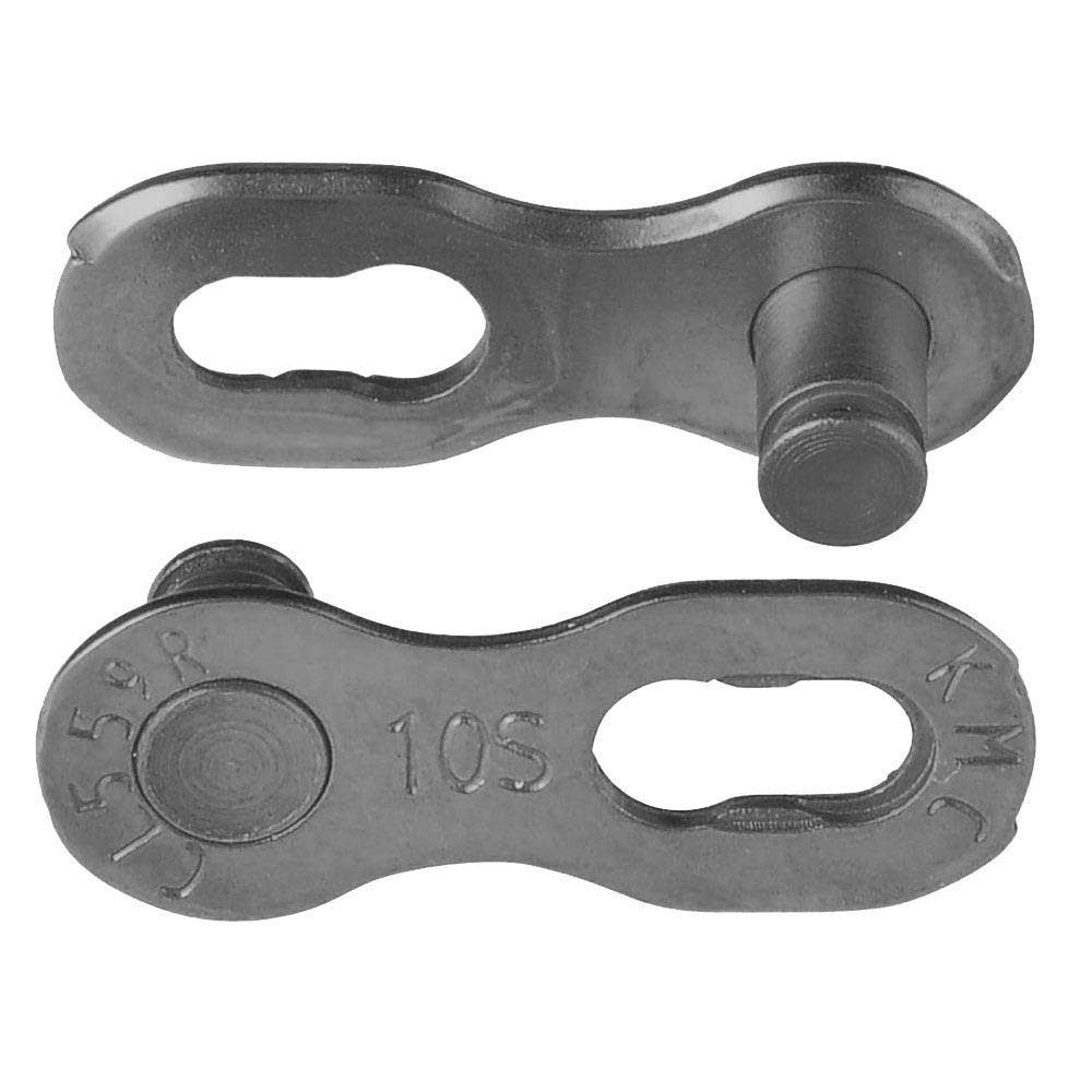 Maillon de chaîne 10R EPT KMC Missing Link argenté pour vélo - Lot de 40 pièces