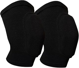 Volleyball Knee Pads,Non-Slip Knee Brace,Soft Breathable Knee Pads with Thick Foam Padding for Basketball,Football,Baseball, Dance,Yoga,Tennis, Running,Cycling,Workout Climbing (Black) (Medium)