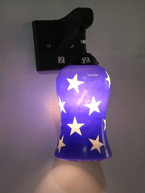 ONECYA ROYAL FANCY Round Wooden Wall Light/Wall Hanging Lamp for Bedroom, Pendant Light Indoor and Outdoor Electric (Pack of 1) Downcya045