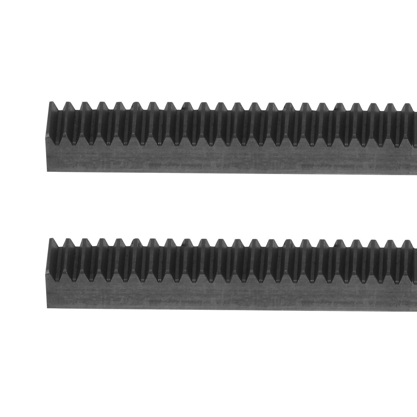 uxcell Steel Gear Rack, 2 Pcs 1Mod 500mm x 10mm x 10mm Total 3.3 ft Heavy Duty Straight Linear Spur Rack for Machines Automotive Industrial & Scientific