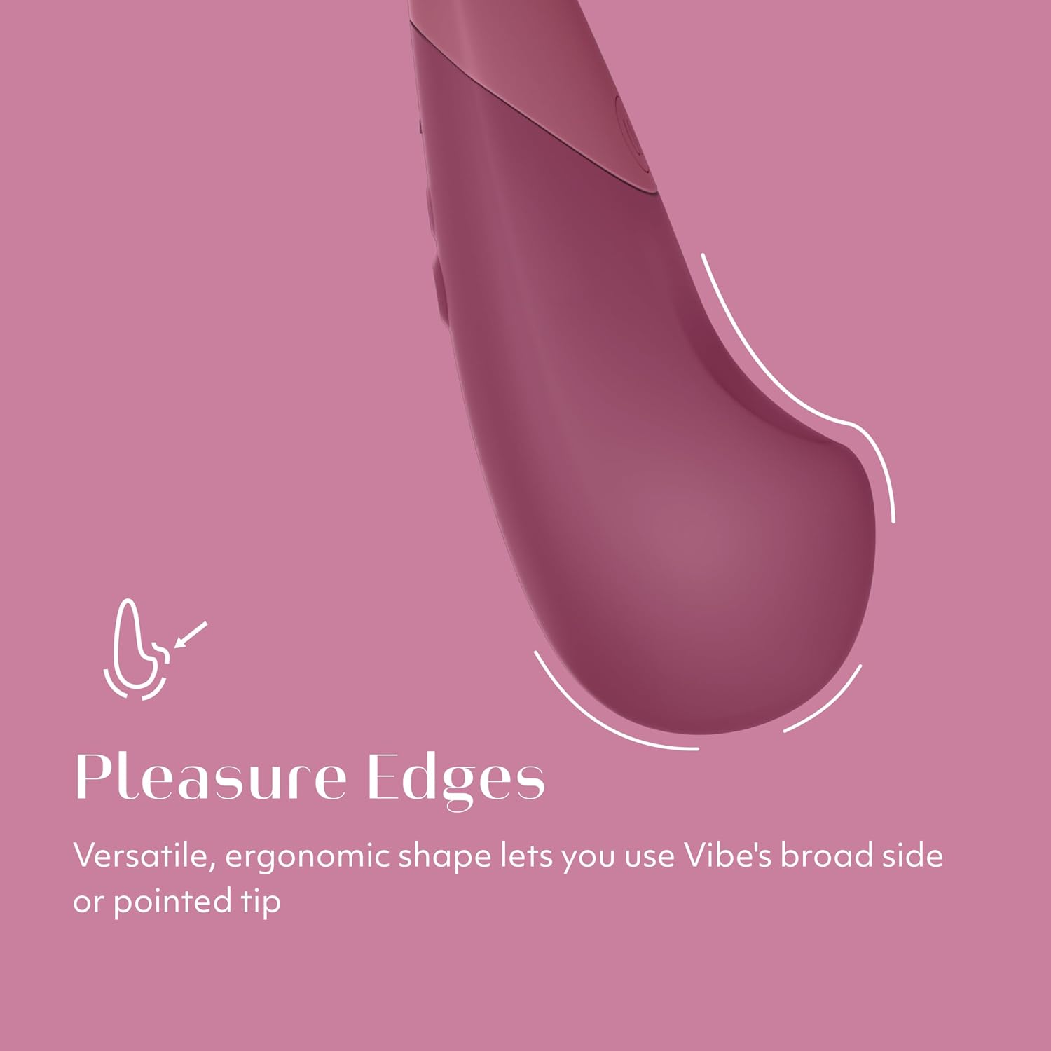 Womanizer Vibe Lay On Clitoris Vibrator for Women | Silent Clit Stimulation Adult Toys | Vibrating Sex Toy | Clitoral Stimulator for Woman with 10 Patterns & Speeds | Waterproof & Rechargeable | Pink