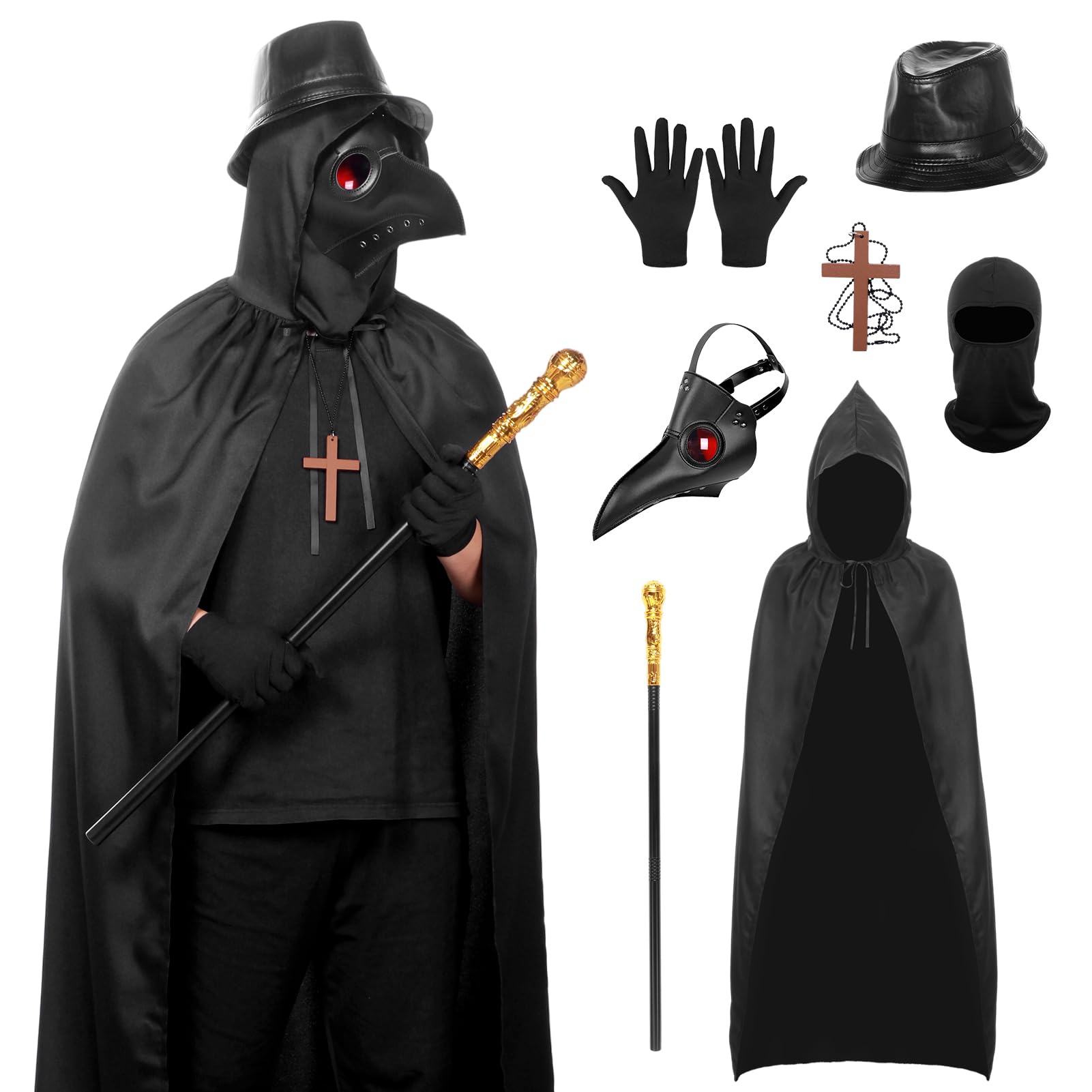 Alaiyaky Halloween Plague Doctor Role Play Set (Aldult, F)