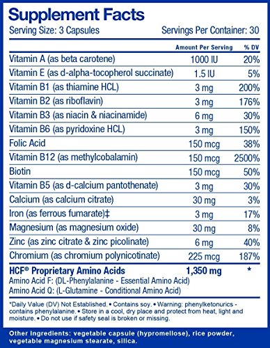 HCF Brain Supplement. Helps Improve Memory. Increase Focus & Attention. Enhance Mental Clarity & Alertness. Boost Mood & Support Calm & Happy Feelings. FQ is Different. (90 Count)