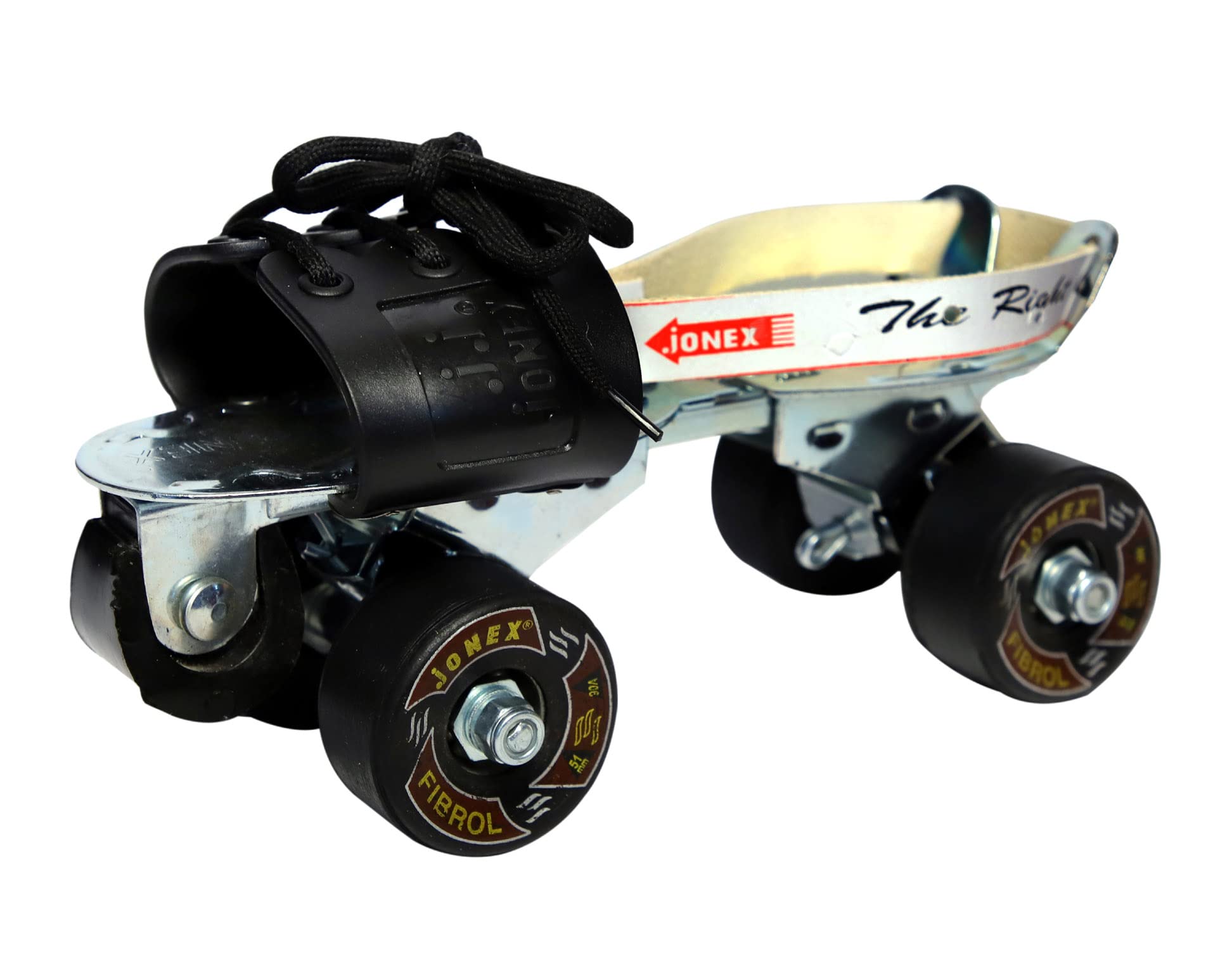 JJ JONEX Fibrol with Brake Adjustable Quad Roller Skates Suitable for Age Group 6 -15 Years (MYC) (B09QBPGKF6) Amazon Price History, Amazon Price Tracker