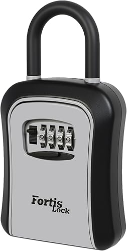 Caja de seguridad grande para llaves con combinación reiniciable Caja de seguridad resistente para llaves al aire libre Caja de seguridad portátil