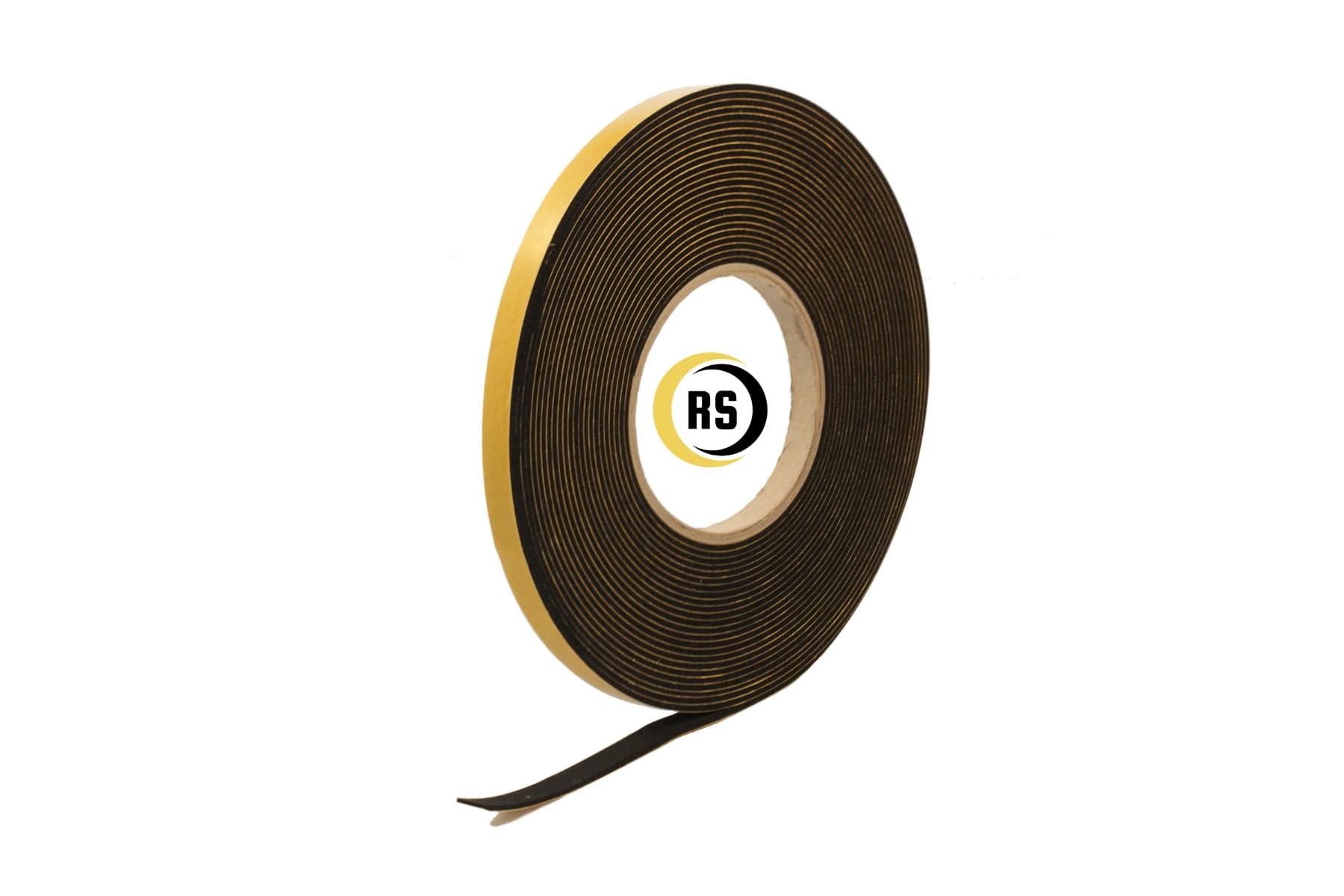 Neoprene Rubber Black Self-adhesive Sponge Strip 10mm wide x 2mm thick x 10m long