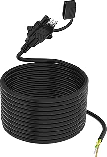 16AWG 4 Pin Trailer Connector 15 Feet with Jacketed Cable Trailer Wiring, 4 Way Flat Trailer Connector, 4 Pin Trailer Wiring Harness Color-Coded Pure Copper with Mounting Holes and Dust Cover.